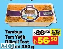 TARABYA TAM YAĞLI DİLİMLİ TOST PEYNİRİ TARABYA TAM YAĞLI DİLİMLİ TOST PEYNİRİ